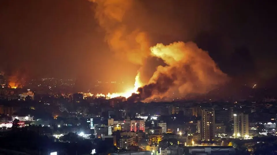 تصویر خسارت پالایشگاه بازان در خلیج حیفا پس از حمله موشکی ایران