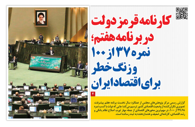 کارنامه قرمز دولت در برنامه هفتم پیشرفت